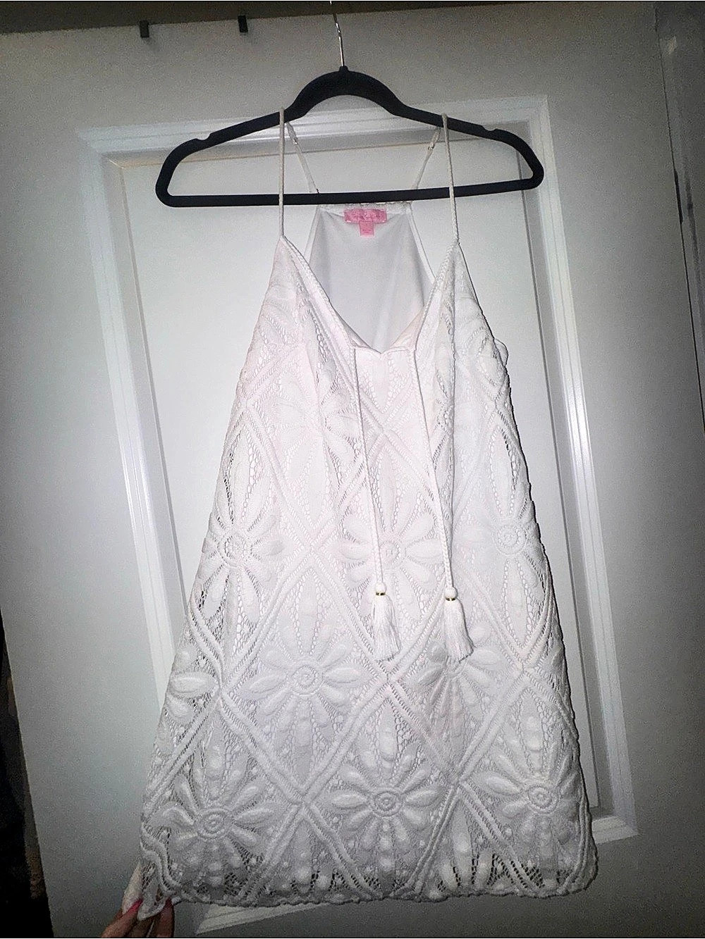 Lilly Pulitzer White Lace Mini Dress Like New